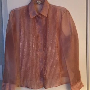 Pink Organza Blouse
